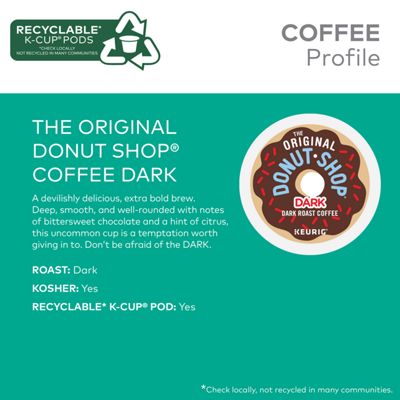 Keurig K-Cup Coffee Donut Shop Dark Coffee - Image 2