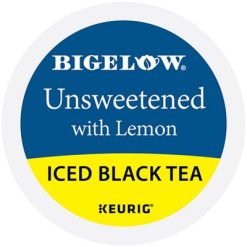 Keurig K-Cup Coffee Black Tea with Lemon Unsweetened Iced Tea