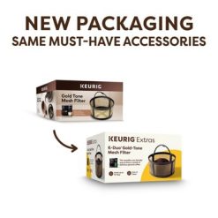 Alternative view of Keurig K-Cup Coffee Gold Tone Mesh Filter
