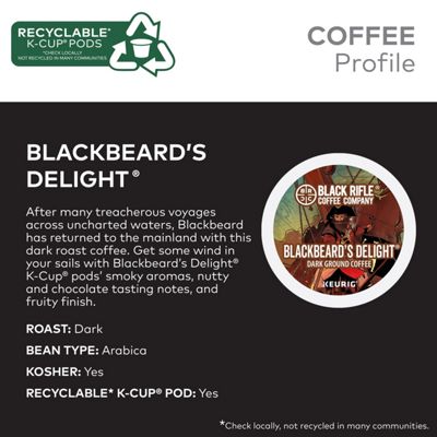 Keurig K-Cup Coffee Blackbeard's Delight Coffee - Image 5